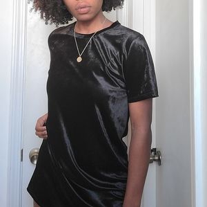 Audrey 3+1 Black Velvet Dress